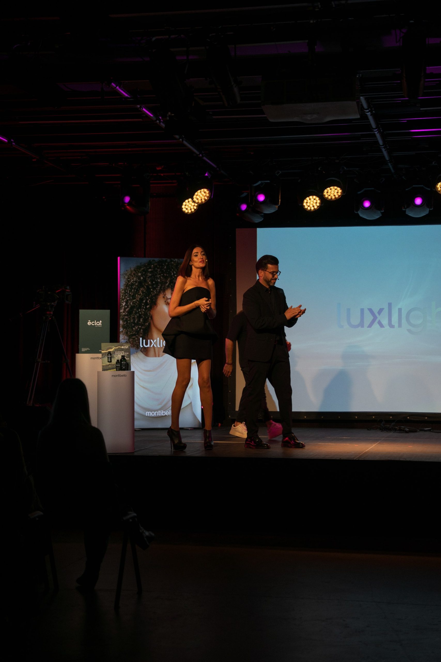 Christian Vendrell en el escenario del evento Montibello LuxLight