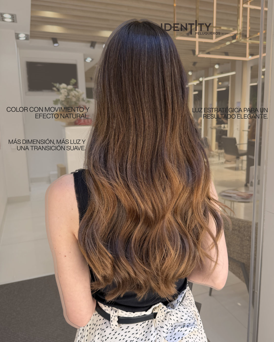 Mechas naturales con efecto soleado — Identity Ibiza